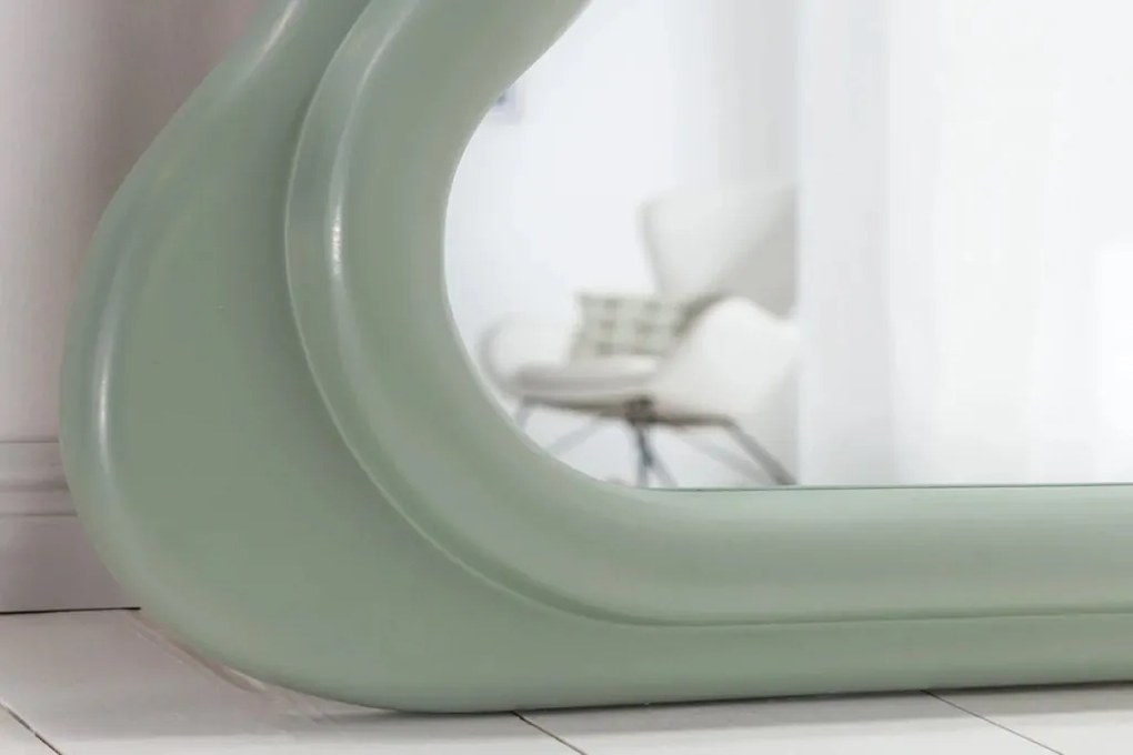 Oglinda de perete design modern CURVY 160cm, verde salvie A-43160 VC
