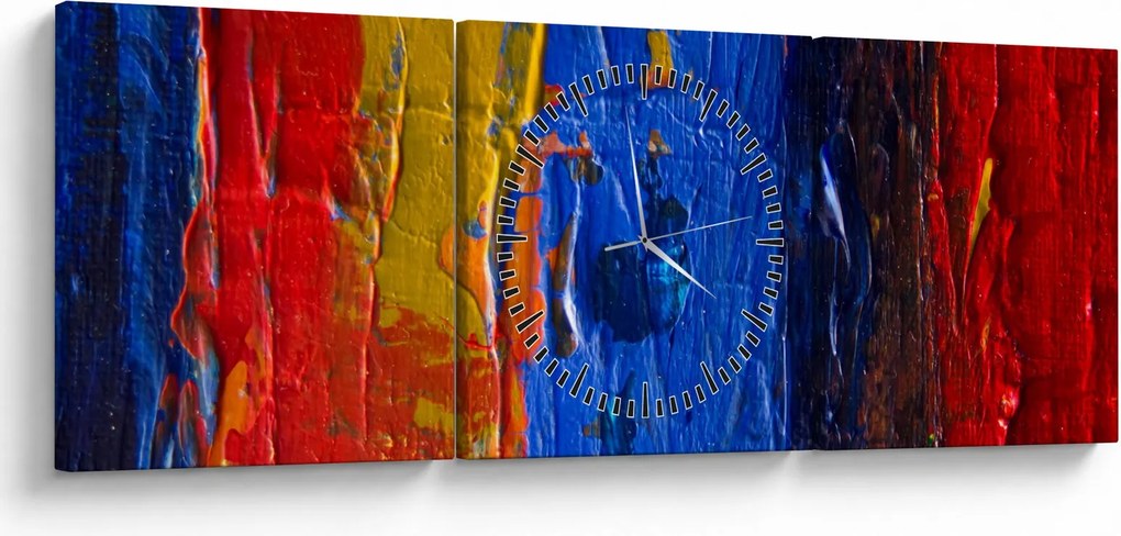 Tabloul cu culorile pentru artiști (cu ceas) (90x30 cm)