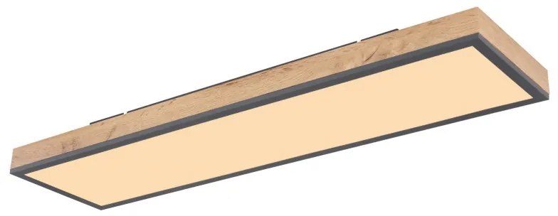 Plafoniera LED cu aspect lemn design dreptunghiular DORO 24W