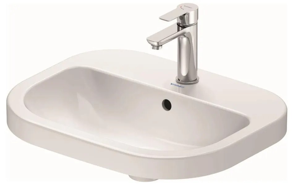 Duravit D-CODE 24025500002 - lavoar suspendat 55 x 44 cm, ceramică, alb lucios