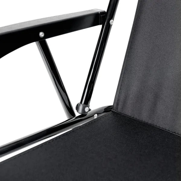 Scaun pliabil de drumeție negru