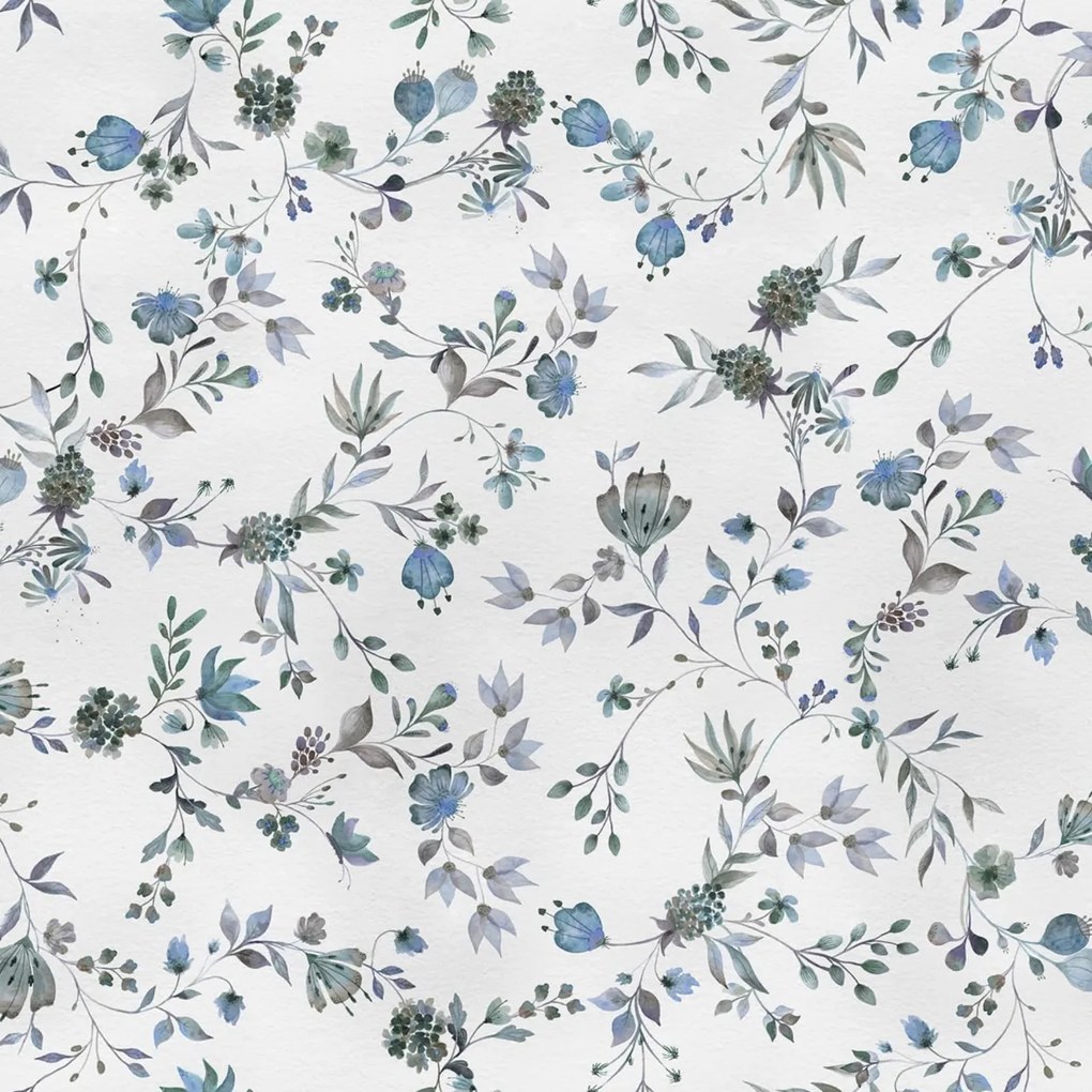 Fototapet, Blossom Fling, Blue, Rebel Walls