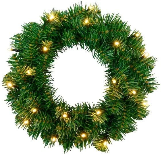 Coroniță LED de Crăciun de exterior cu senzor 20xLED/0,064W/3xAA IP44 Eglo 410926