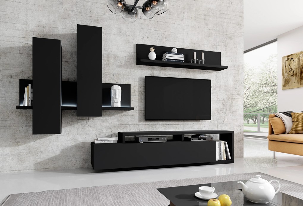 Comodă Bilsby Typ 27 (negru + negru mat). 1030553