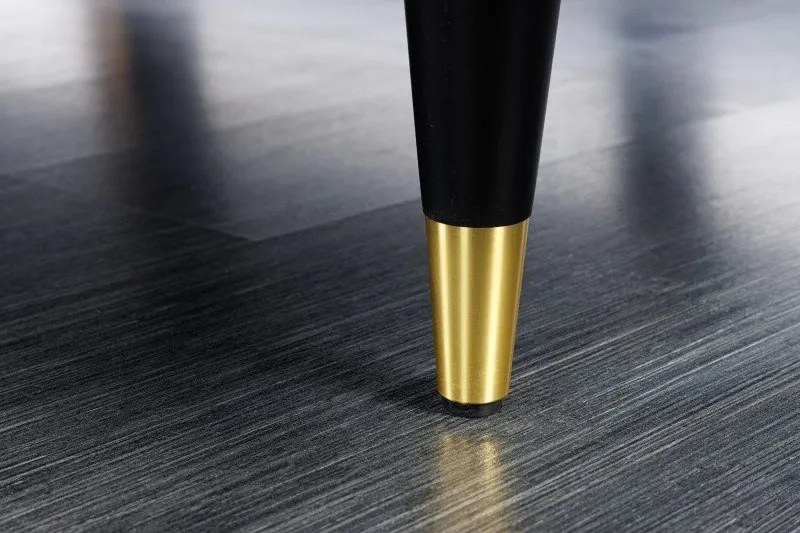 Taburete elegant Cozy Velvet 80cm, catifea aqua