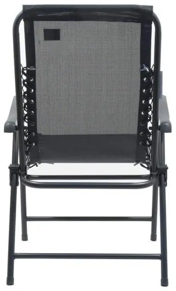 Scaun de grădină pliabil negru