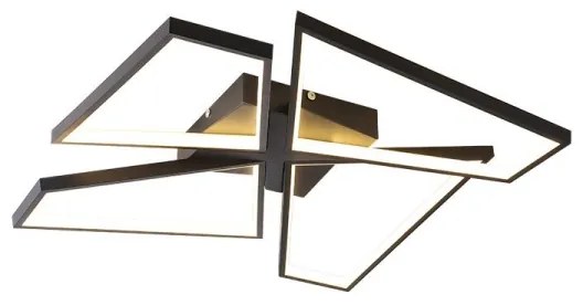 Plafonieră LED dimabilă LED/115W/230V 3000-6500K negru + telecomandă