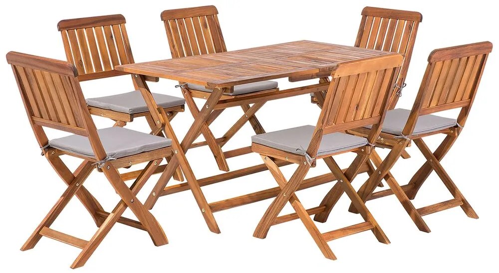 Set de masă pentru grădină Cien (lemn închis). 1011680