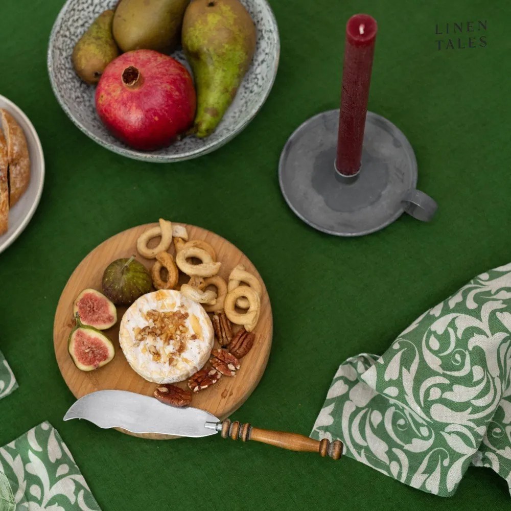 Față de masă din in 140x250 cm True Green – Linen Tales