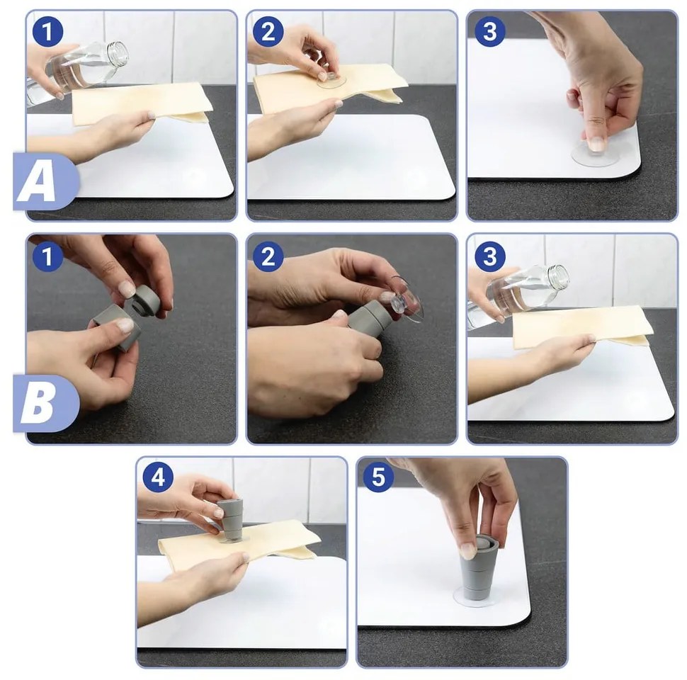 Set 2 protecții din sticlă pentru aragaz Wenko Universal, gri