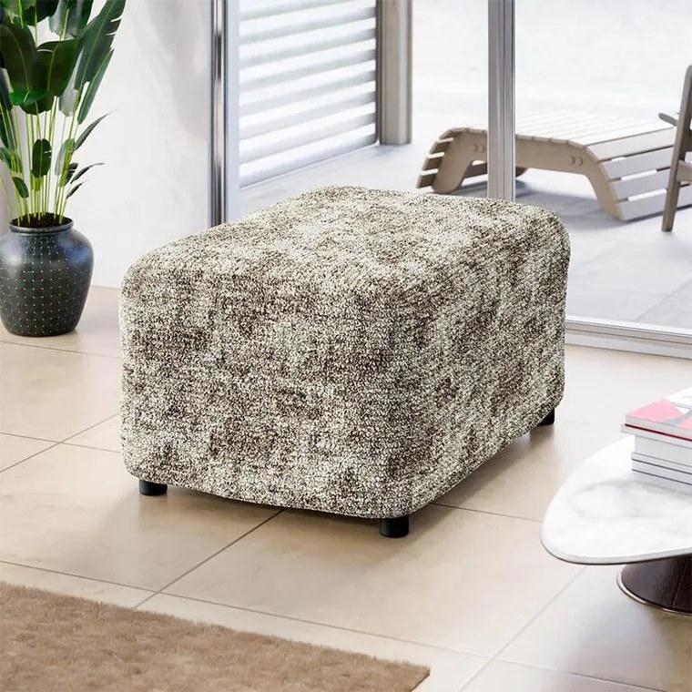Gaico Huse bielastice MARMO bej taburet (40 x 40 x 40 cm)