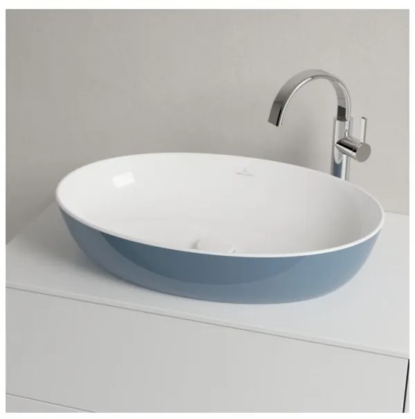 Lavoar pe blat, Villeroy&amp;Boch Artis, material TitanCeram, 61x41cm, Ocean, 419861BCW2