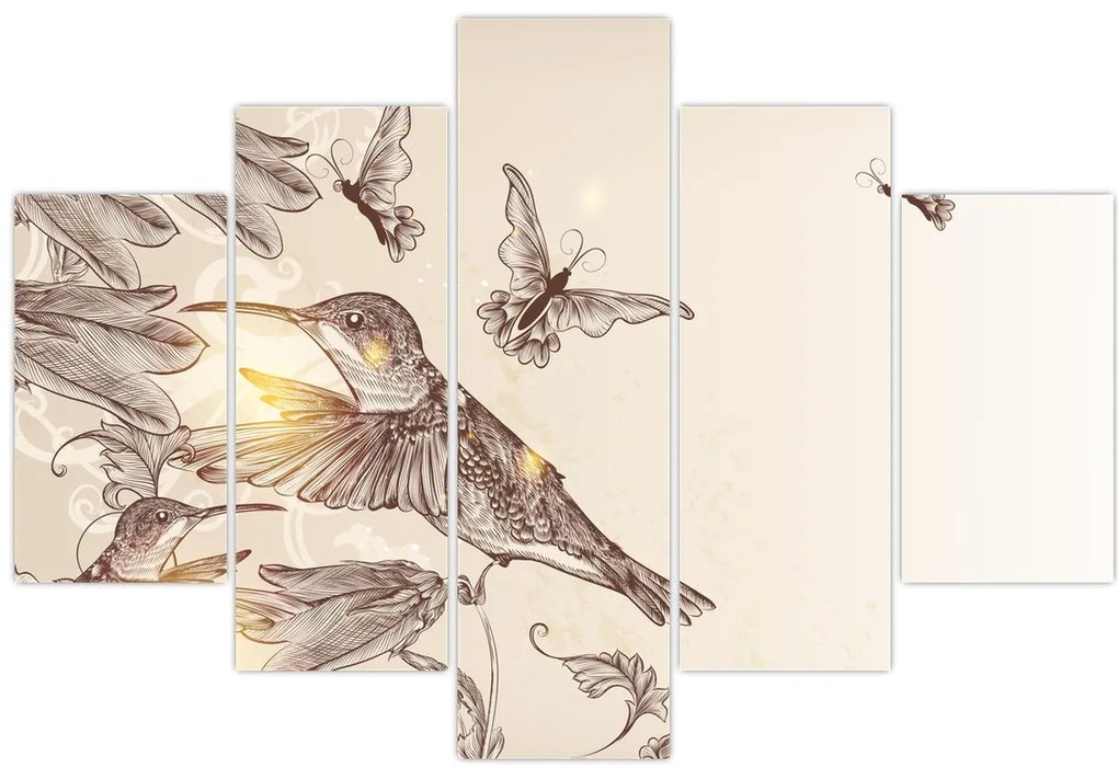 Tablou - Colibri (150x105 cm)