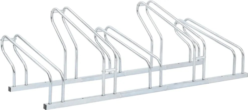 vidaXL Suport pentru 5 biciclete de sine stătător, oțel galvanizat