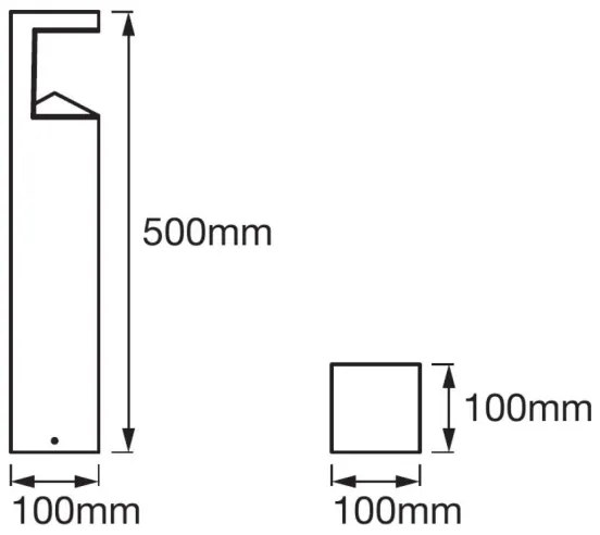 Lampă LED de exterior PYRAMID 1xLED/9W/230V IP44 50 cm Ledvance