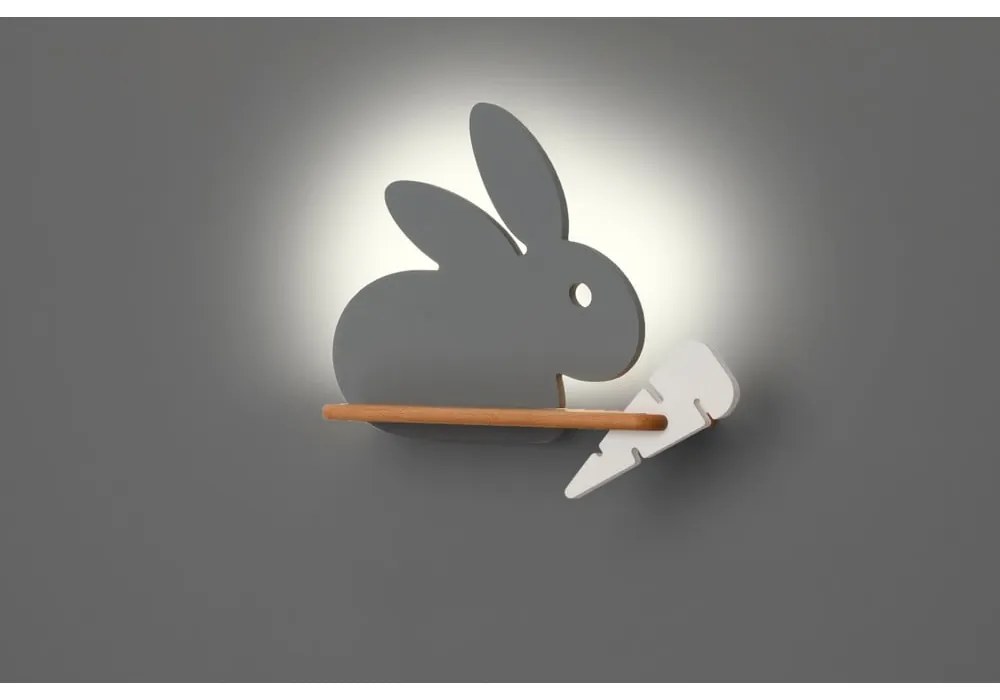 Corp de iluminat pentru copii gri Rabbit – Candellux Lighting