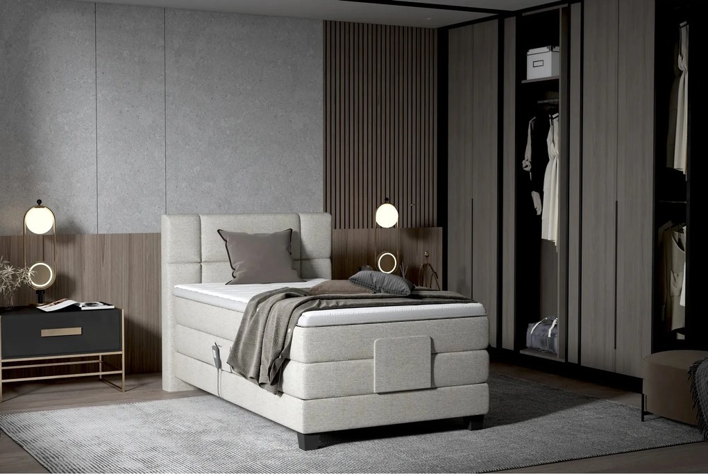 Pat boxspring REY 90x200, personalizabil materiale gama Oferta Avantaj