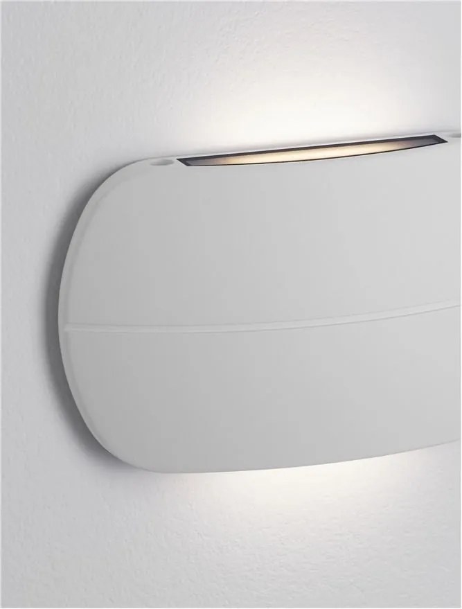 Aplica LED iluminat exterior ambiental, IP65, PRATO alb