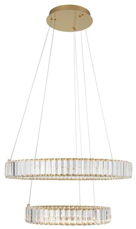 Lustra LED suspendata cristal design elegant AURELIA 46W