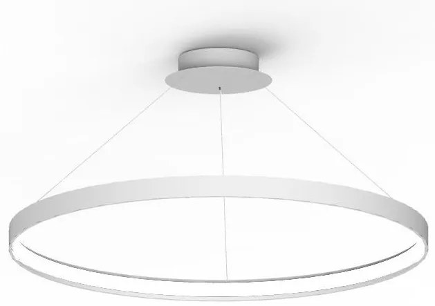 Lustra LED suspendata design modern circular CIRCLE 78, alb LA0716/1 - WH ZL