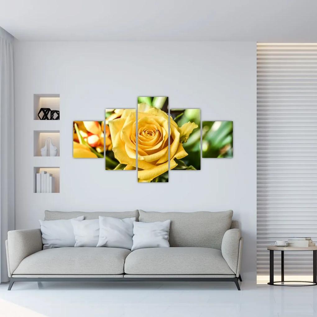 Tablou cu trandafir (125x70 cm), în 40 de alte dimensiuni noi