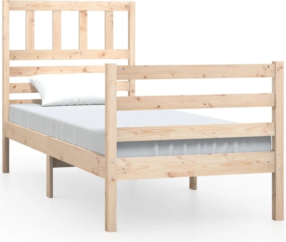 vidaXL Cadru de pat, 90x200 cm, lemn masiv