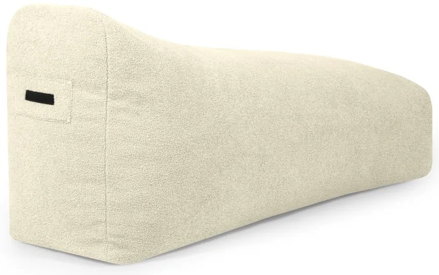 Fotoliu bean bag gri deschis cu tapițerie din țesătură bouclé Snug 130 – SLOWDOWN