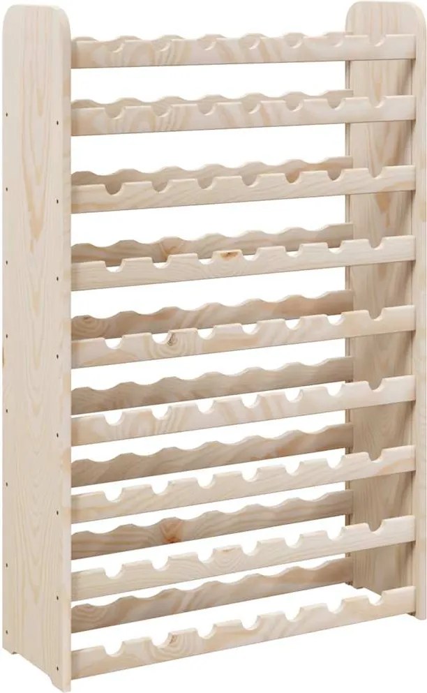vidaXL Suport de vinuri, 72,5x25x111,5 cm, lemn masiv de pin