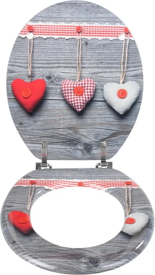 Capac WC Wenko Bavarian Hearts, 43 x 37 cm
