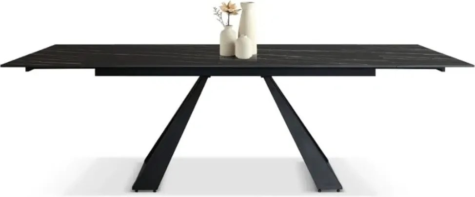 Masă extensibila MORENA, ceramică-picior metalic 160 cm/90 cm