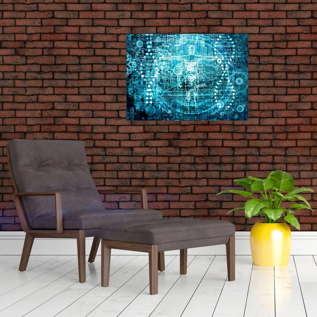 Tablou pe sticlă - Genetică (70x50 cm)