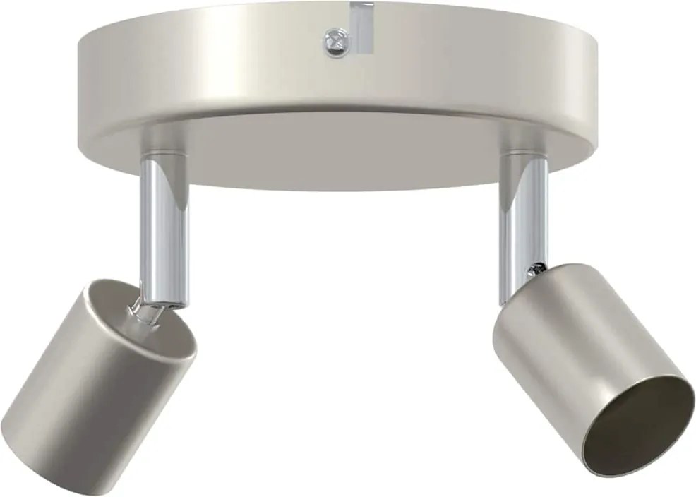 vidaXL Spot de tavan cu lumina reflectoarelor Nichel 12 x 8 cm Oțel