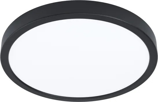 Eglo 901373 - LED RGBW, plafonieră reglabilă cu sticlă fumurie FUEVA-Z LED/14,3W/230V 27,8cm IP44 negru