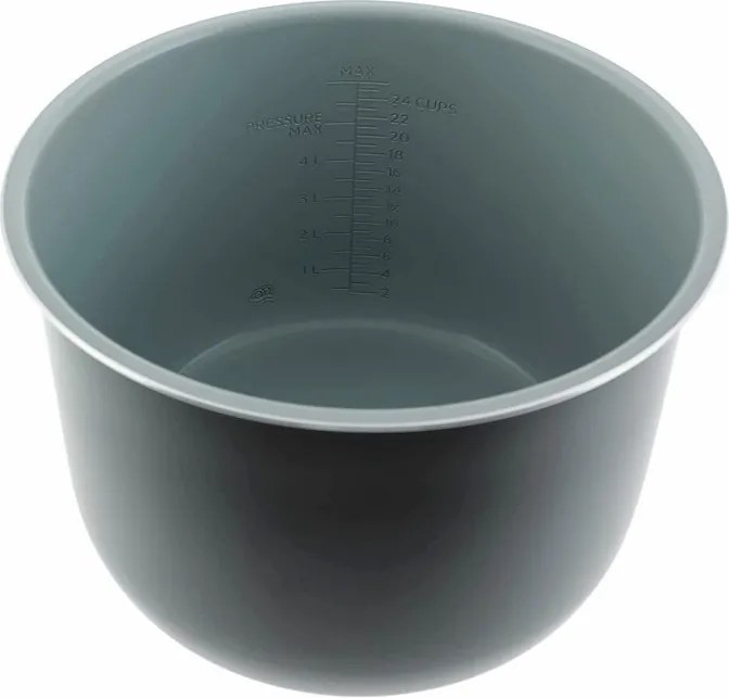Set vas cu garnitura din silicon Ninja Foodi SmartLid 4484GX750EUUK, 7,5 l, Compatibil cu OL650/OL750, Acoperire ceramica, Negru