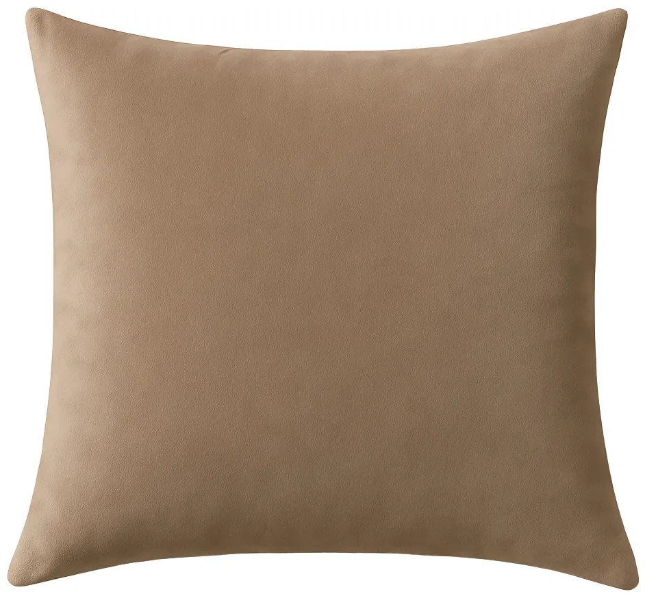 Husa decorativa pentru perna VELVET 40x40 cm, maro deschis