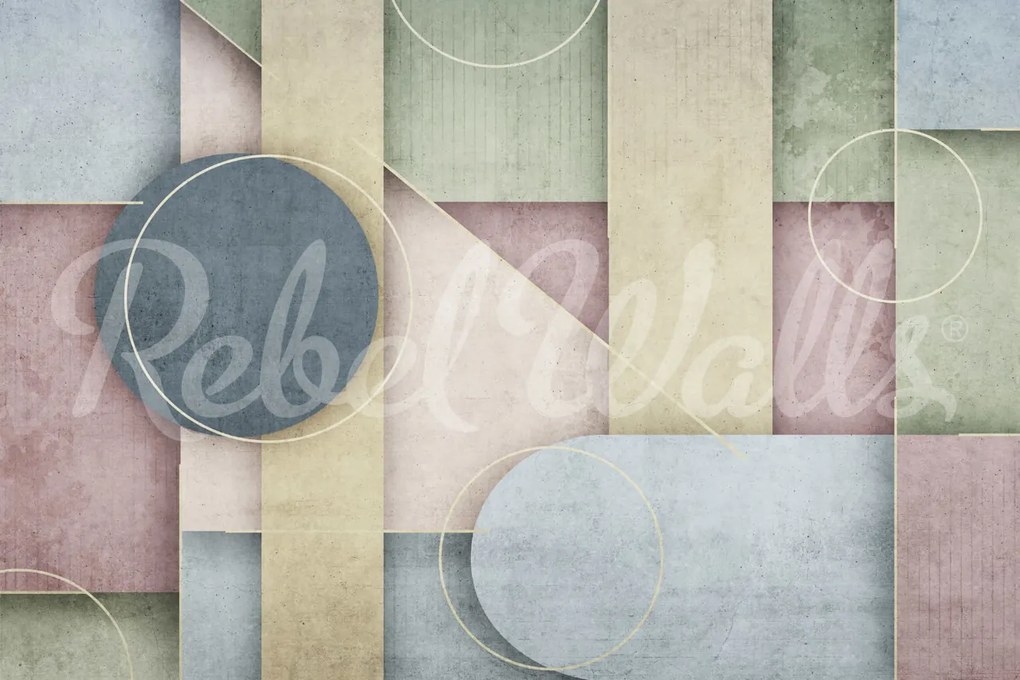 Fototapet, Arch Forms Pastel, Rebel Walls