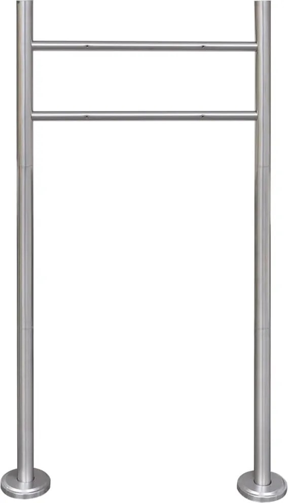 vidaXL Suport din oțel inoxidabil pentru cutie poștală