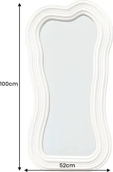 Oglinda de perete decorativa Alice II 100cm alb A-45943 VC