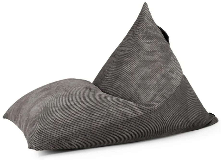 Fotoliu bean bag galben muștar cu tapițerie din catifea reiată Razzmatazz – SLOWDOWN