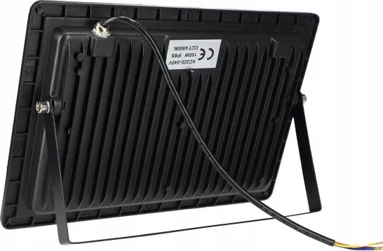 Proiector LED exterior 150 W, 230 V, 4500 K, IP65, negru