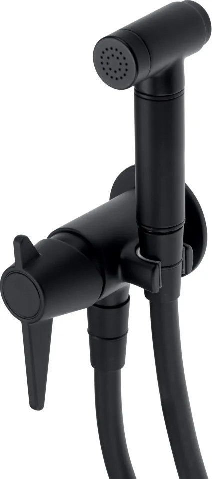 TEMISTO Baterie pentru bideu, îngropat, cu duș de mână tip bidetta BQT_N34M Finisaj: nero