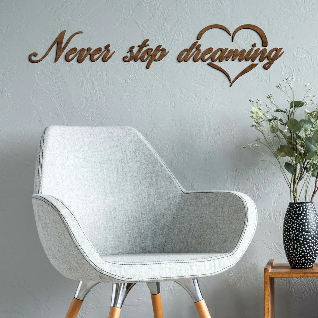 DUBLEZ | Ornament de perete - Never Stop Dreaming