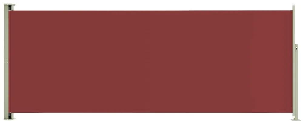 Copertina laterala retractabila de terasa, rosu, 117x300 cm Rosu, 117 x 300 cm