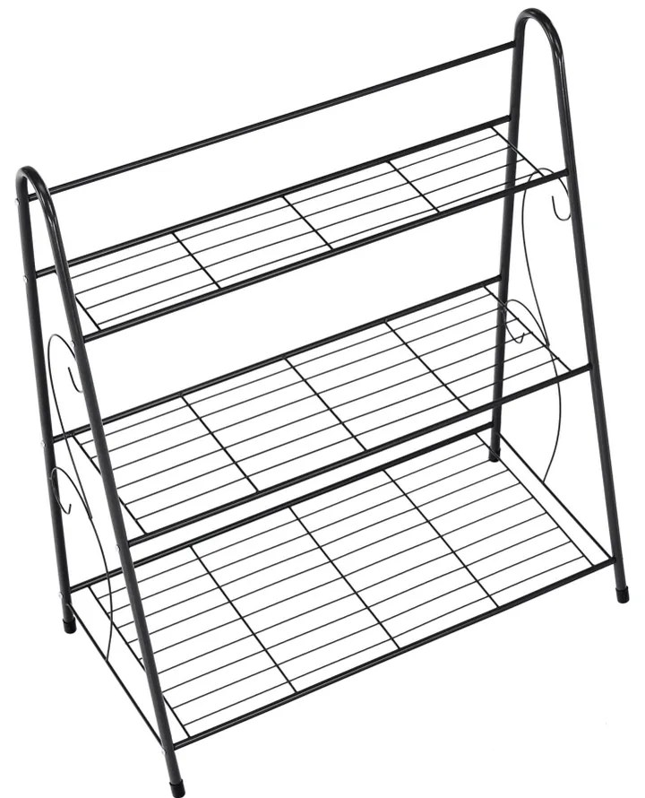 Raft metalic Veruma,  gri închis