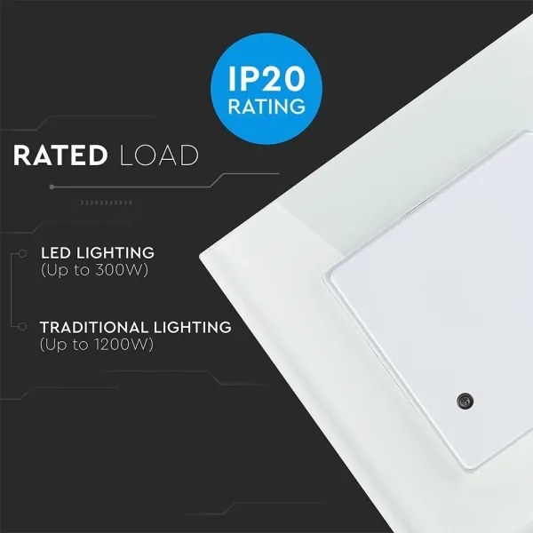 Senzor de mișcare cu infraroșu 180° 300W/230V alb