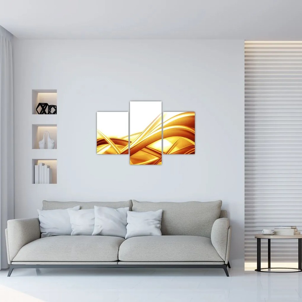 Tablou - Abstrac galben (90x60 cm)