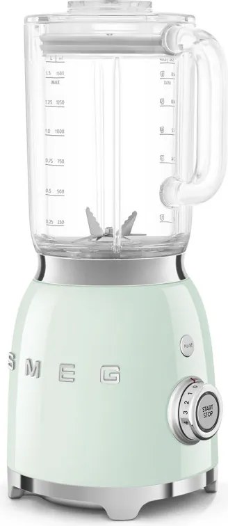 Blender Smeg BLF03PGEU, 800 W, 1,5 l, 18 000 rpm, 4 programe, 4 viteze +Impuls, Otel inoxidabil, Verde pastel