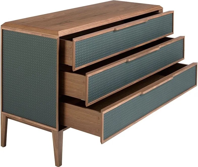 Comoda cu 3 sertare design LUX Dark green