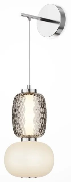 Aplica de perete LED design modern decorativ Pattern crom