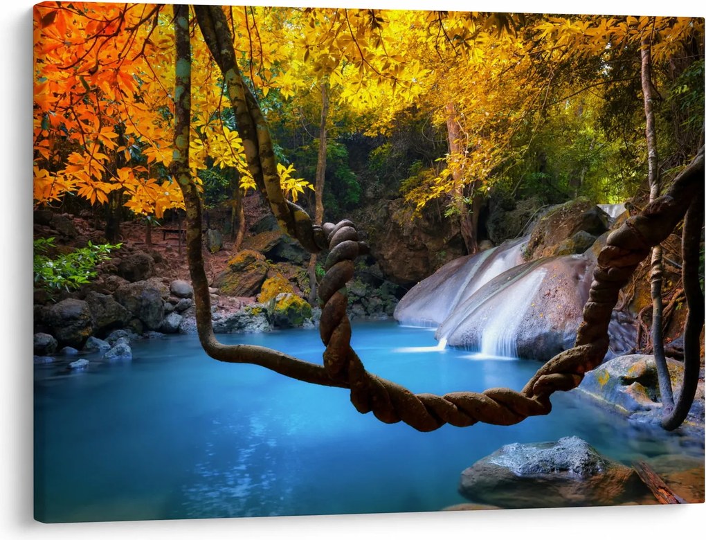 Tablou - Cascade din Asia (70x50 cm)